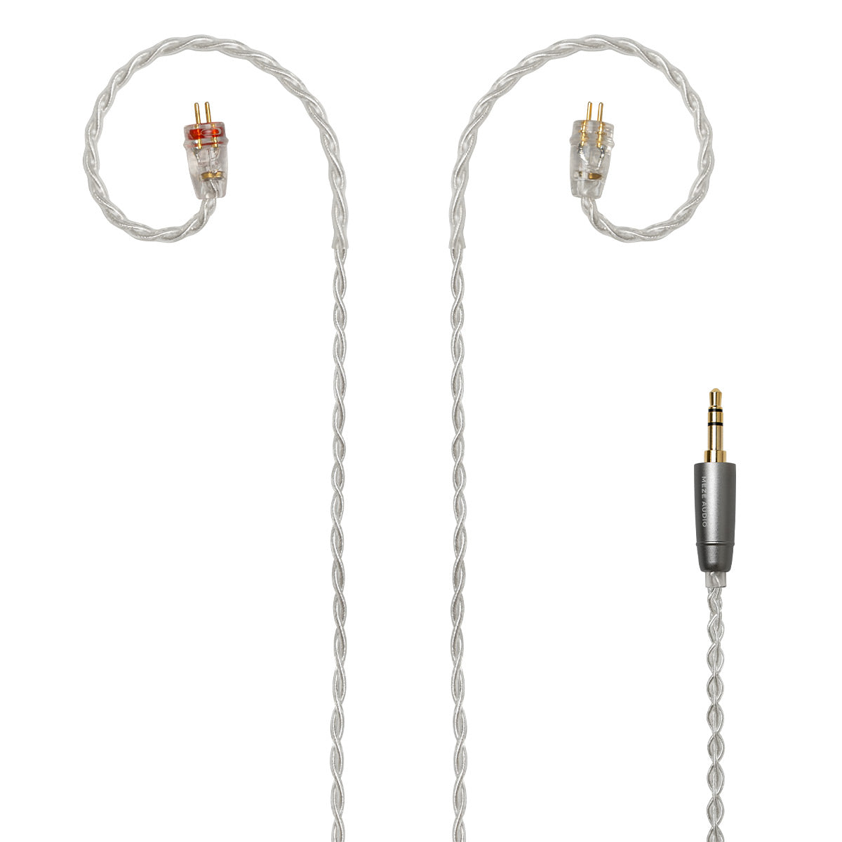 Meze Audio 2-Pin to 3.5mm Silver Plated Cable - 3.9 ft.