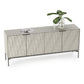 BDI Mesa 7639 4-Door Credenza (Stone with Carbon Base)