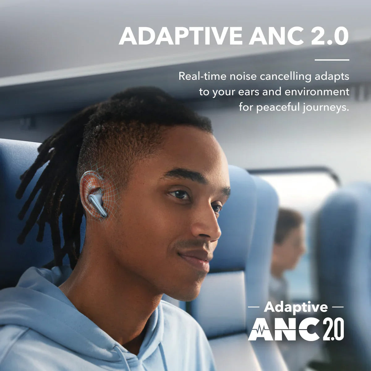 Soundcore Liberty 4 NC Wireless Headphones (Light Blue)