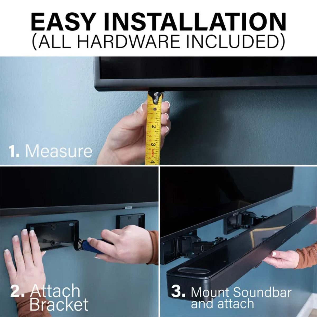 Sanus WSBWM1 Extendable Soundbar Mount for Dolby Atmos Soundbars