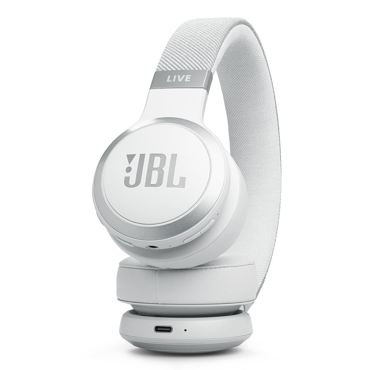 JBL Live 670NC Wireless On-Ear Adaptive Noise Cancelling Headphones (White)
