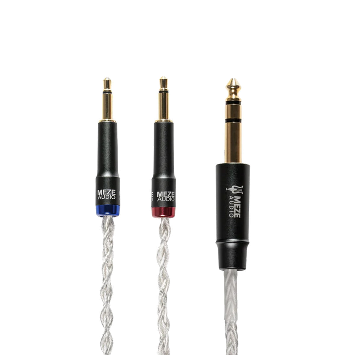 Meze Audio Mono 3.5mm to 6.3mm Silver-Plated Cable - 8.2 ft.