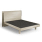 BDI KAVA Bedroom 9617 Queen Bed Frame with Built-In LEDs (Washed Oak)