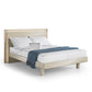 BDI KAVA Bedroom 9617 Queen Bed Frame with Built-In LEDs (Washed Oak)