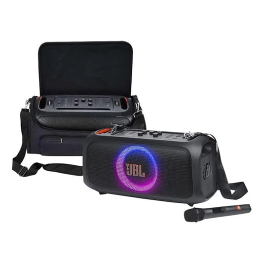 JBL PartyBox On-The-Go Essential Portable Party Speaker with gSport Carrying Bag