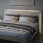 BDI KAVA Bedroom 9617 Queen Bed Frame with Built-In LEDs (Washed Oak)