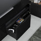 BDI Align Media + Storage 7477ME-EBO Triple Cabinet with Media Base (Ebonized Ash)