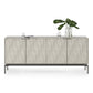 BDI Mesa 7639 4-Door Credenza (Stone with Carbon Base)