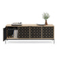 BDI Elements 8709 Constellation Media Cabinet with Console Base (Washed Oak)
