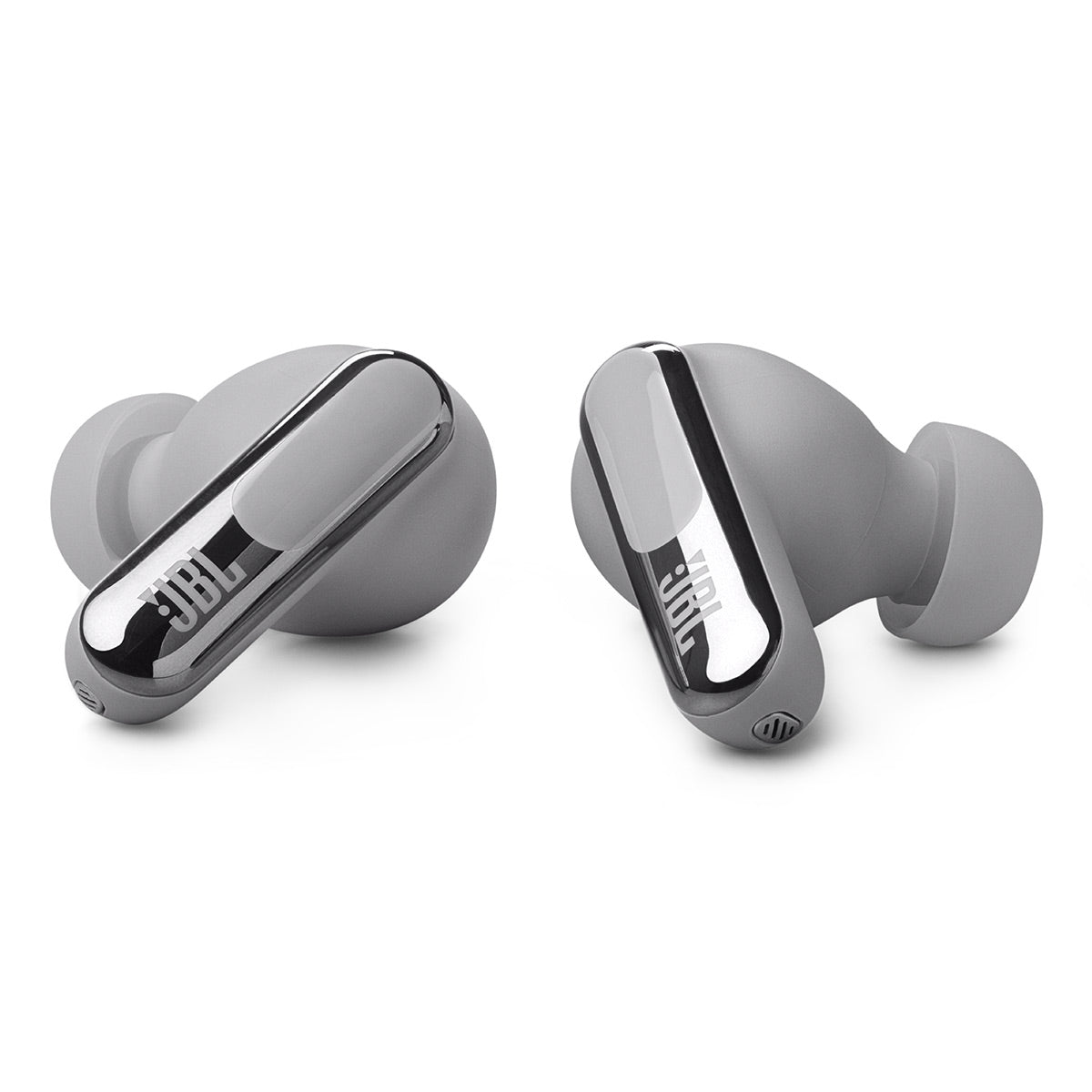 JBL Live Beam 3 True Wireless Noise Cancelling Earbud Bundle with gSport Case (Silver)