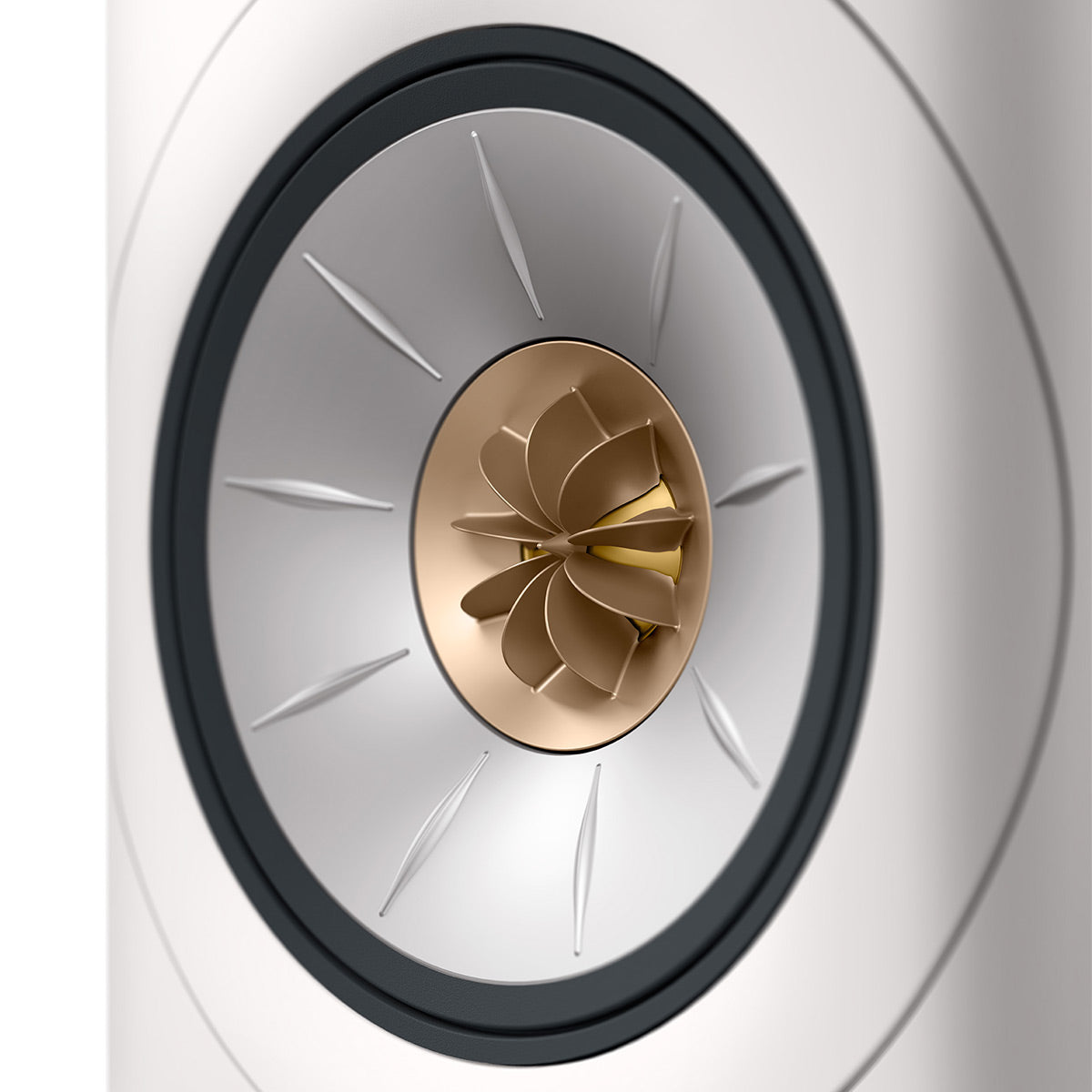KEF LS60W Wireless Floorstanding Speakers - Pair (Mineral White)