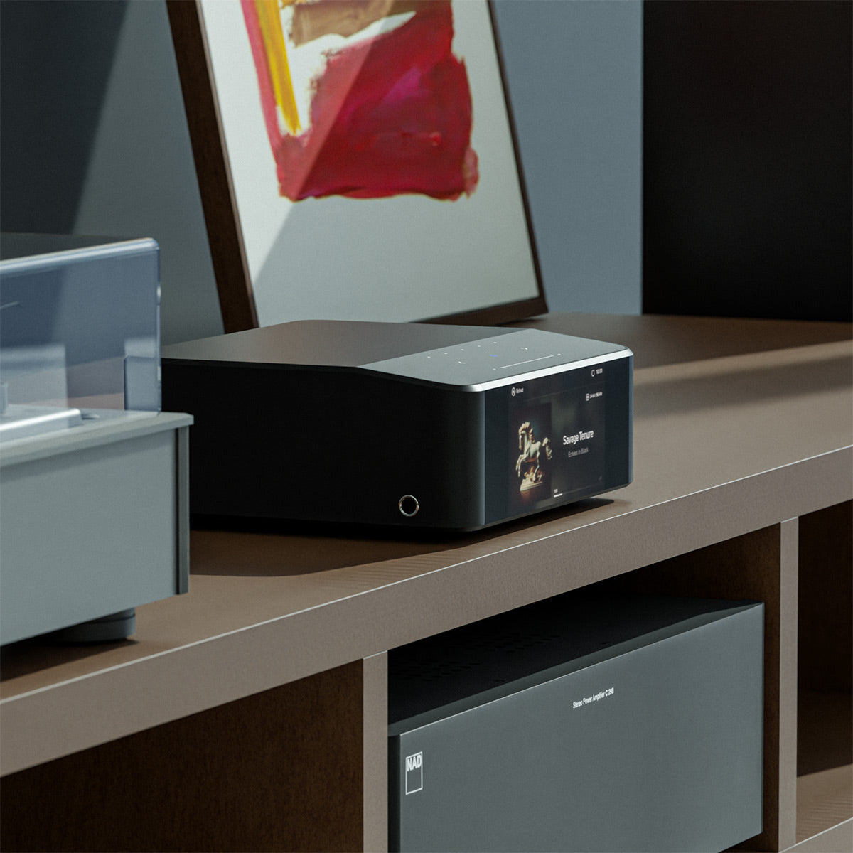 Bluesound Node Icon Wireless Music Streamer with RC1 Remote (Black)