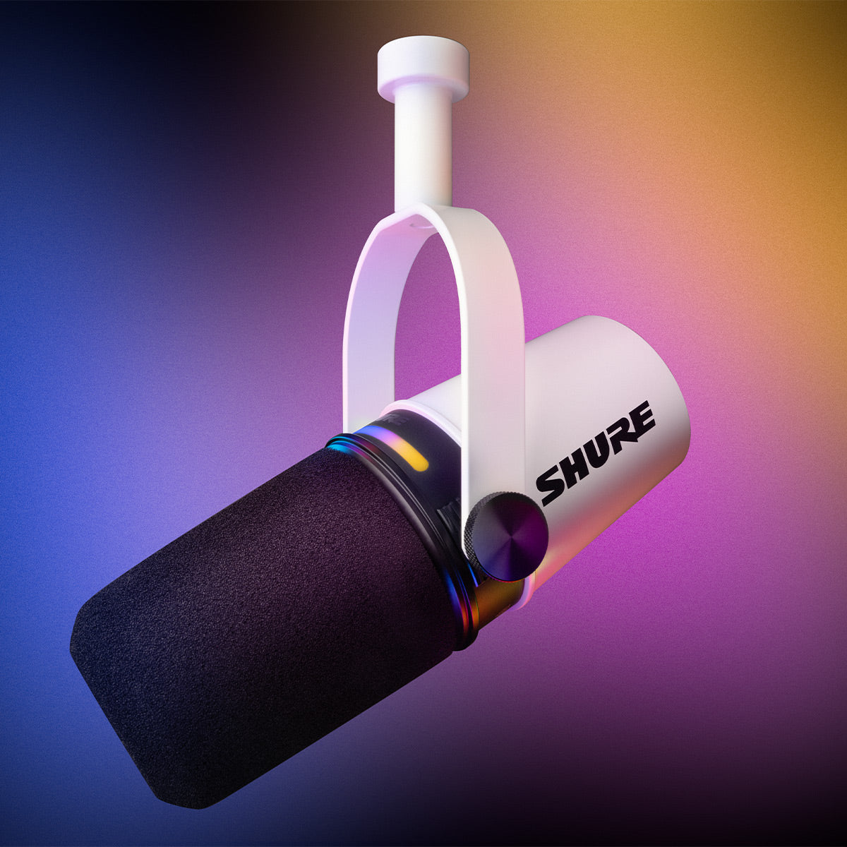 Shure MV7+ Hybrid Output USB-C & XLR Podcast Microphone (White)