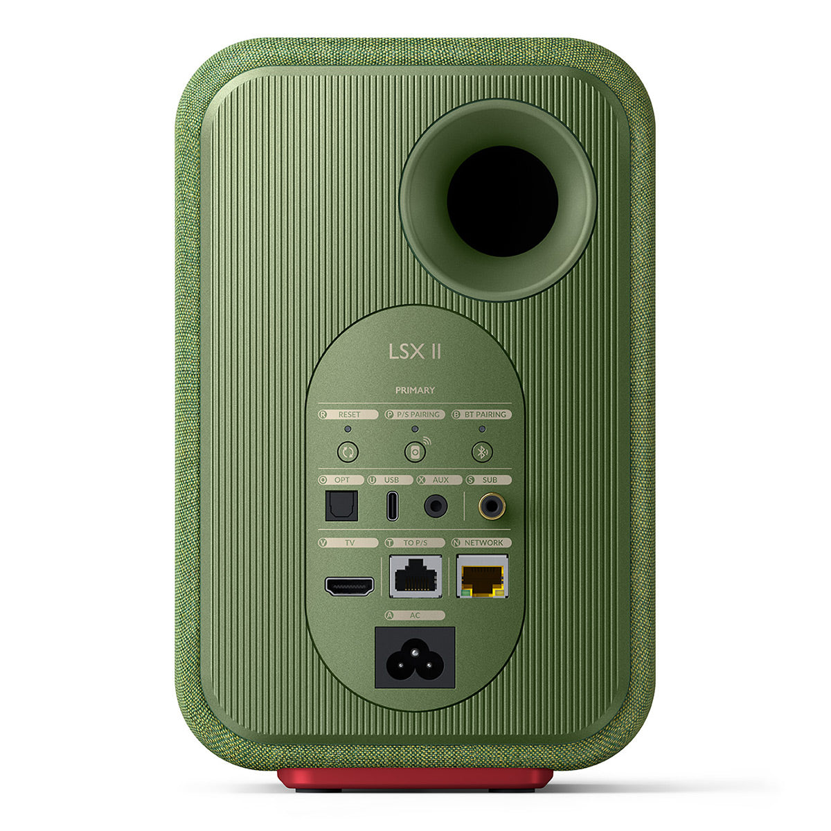 KEF LSX II Bookshelf Speakers - Pair (Olive Green)