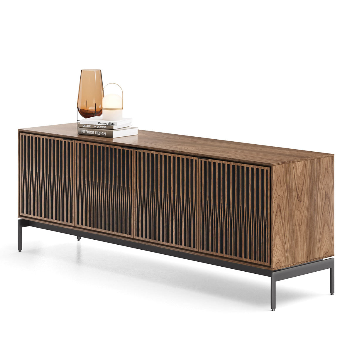 BDI Elements 8709 Tune Media Cabinet with Console Base (Natural Walnut)