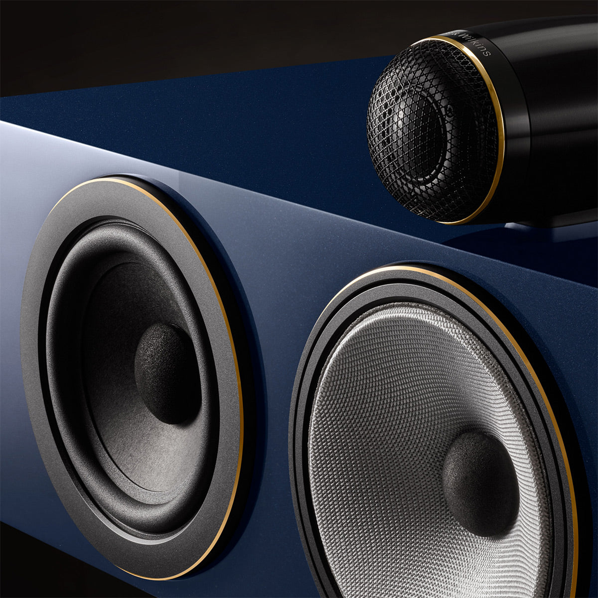 Bowers & Wilkins HTM71 S3 Signature 3-Way Center Channel Speaker (Midnight Blue Metallic)