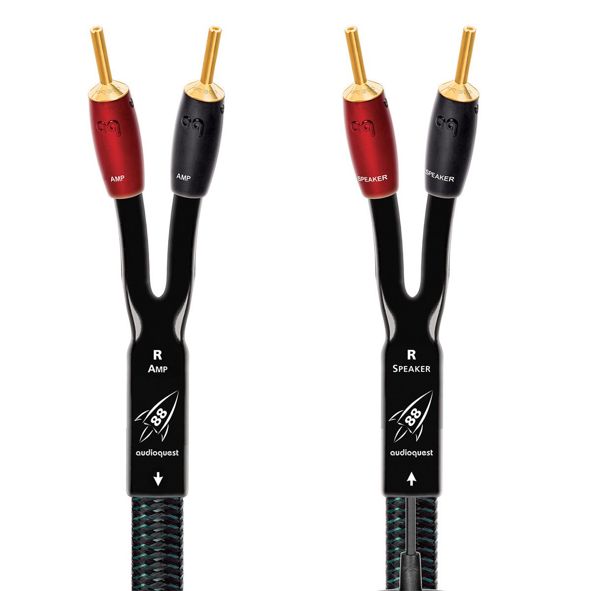 AudioQuest Rocket 88 Full-Range Speaker Cable with Gold Banana Connectors (15 ft.)