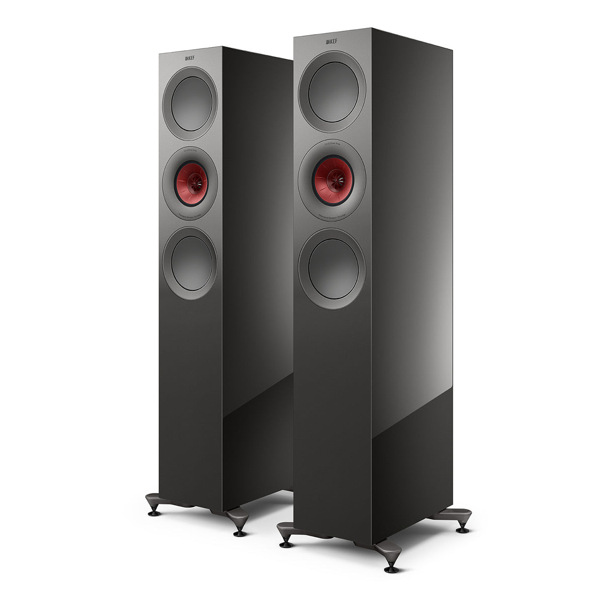 KEF R7 Meta Floorstanding Speaker - Each (Gloss Titanium Limited Edition)