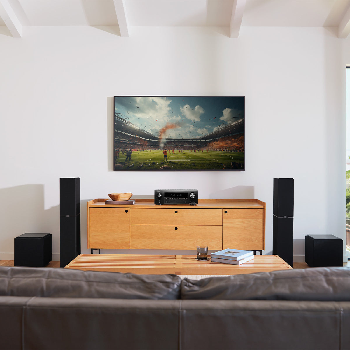 Denon AVRX1800H 7.2 Channel 8K Receiver with AudioQuest SKY 3m HDMI Cable