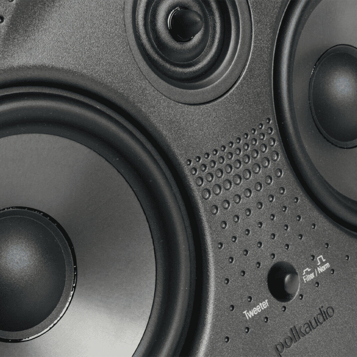 Polk Audio 265-RT 3 Way Vanishing In Wall Speakers and 255c-RT Center Channel Speaker Bundle (White)