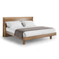BDI KAVA Bedroom 9617 King Bed Frame with Built-In LEDs (Walnut)