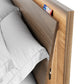BDI KAVA Bedroom 9617 King Bed Frame with Built-In LEDs (Walnut)