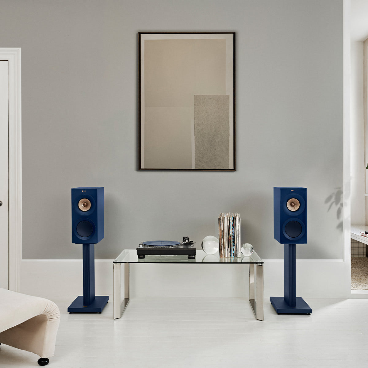 KEF R3 Meta Bookshelf Speaker - Pair (Gloss Indigo Limited Edition)