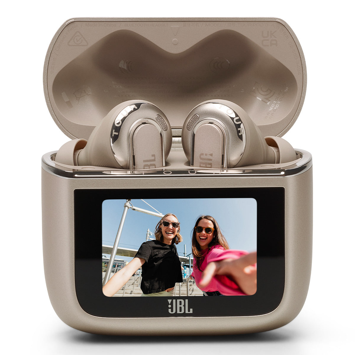 JBL TOUR Pro 3 Noise Cancelling True Wireless Earbud with gSport Case (Latte)