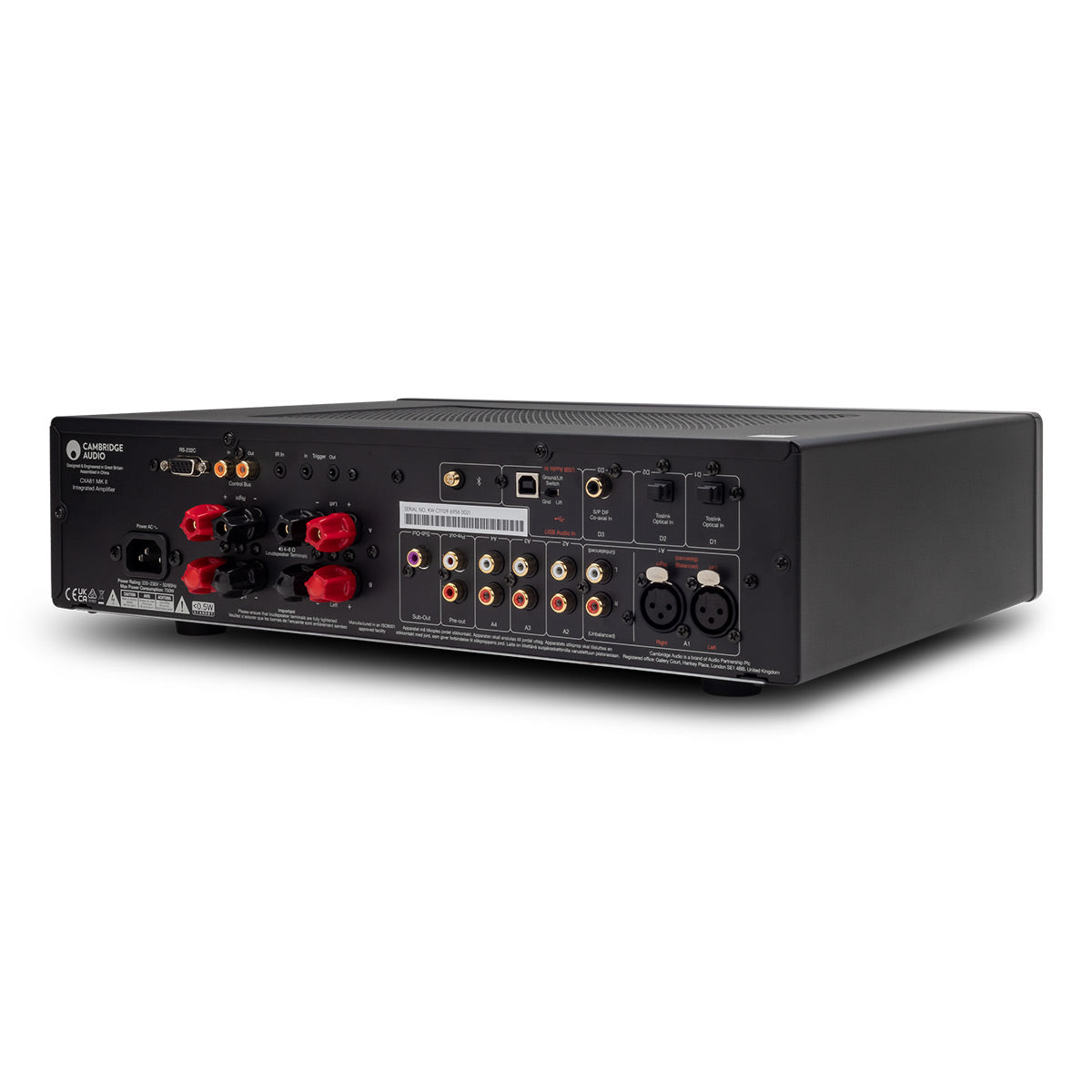 Cambridge Audio CXA81 MkII Integrated Stereo Amplifier (Luna Grey)