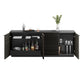 BDI Corridor 8109 4-Door Storage Credenza (Charcoal Stained Ash)