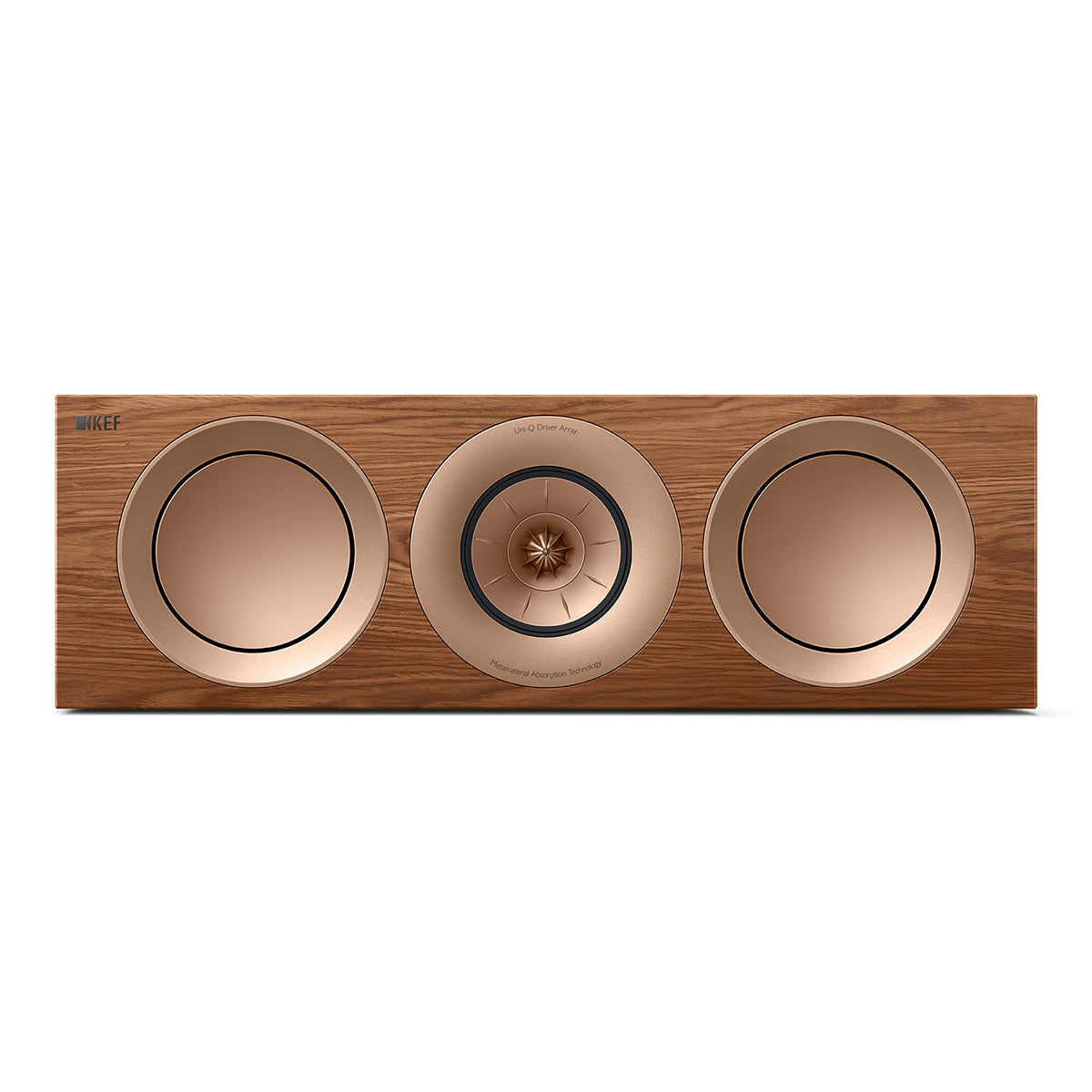 KEF R6 Meta Center Channel Speaker (Walnut)