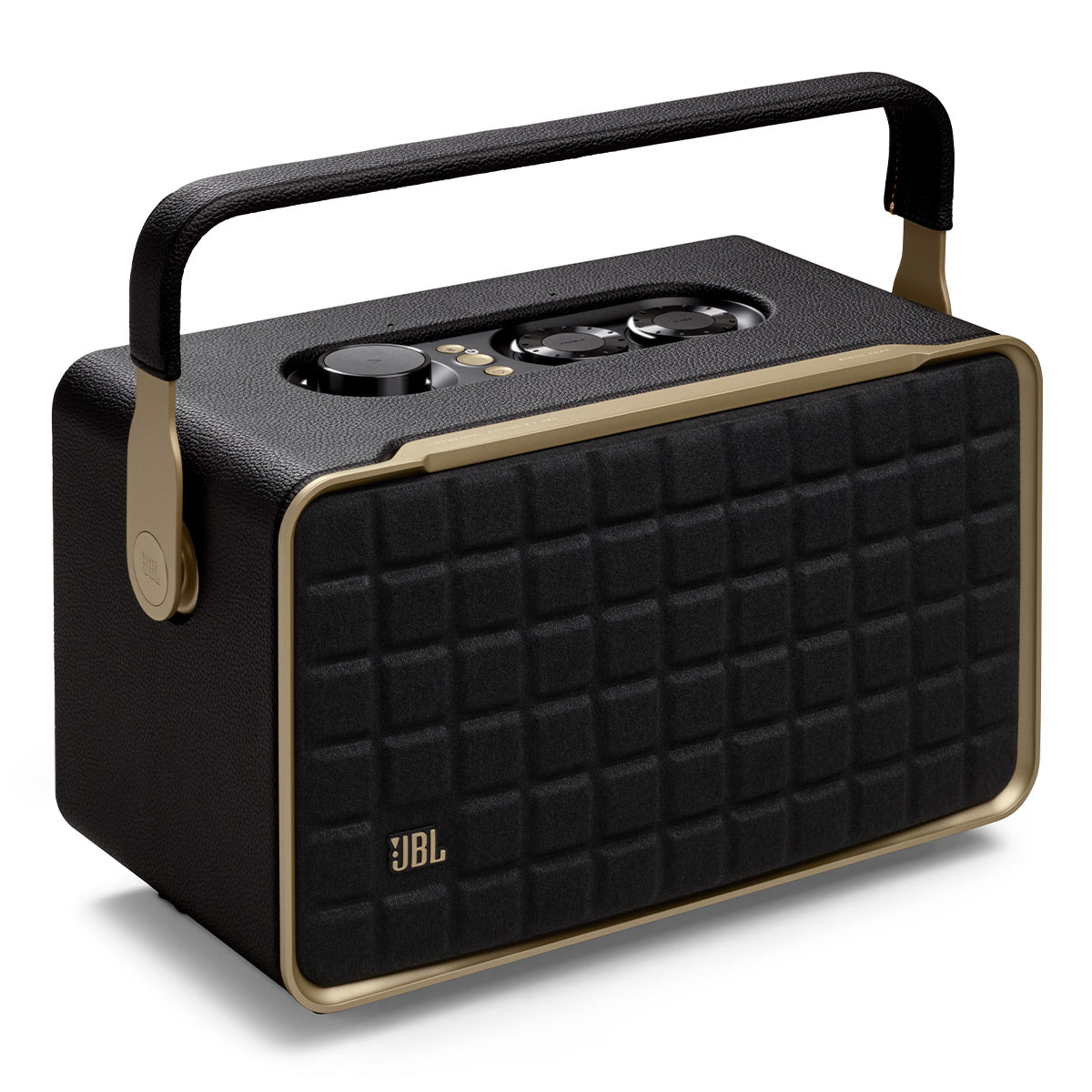 JBL Authentics 300 Portable Wireless Bluetooth Speaker (Black/Gold)