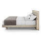 BDI KAVA Bedroom 9617 King Bed Frame with Built-In LEDs (Washed Oak)