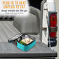 HOTLOGIC 12V Mini XP Portable 8.75" x 6.75" Food Warmer and Expandable Carrying Bag for Vehicle (Teal)
