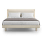 BDI KAVA Bedroom 9617 King Bed Frame with Built-In LEDs (Washed Oak)