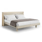 BDI KAVA Bedroom 9617 King Bed Frame with Built-In LEDs (Washed Oak)