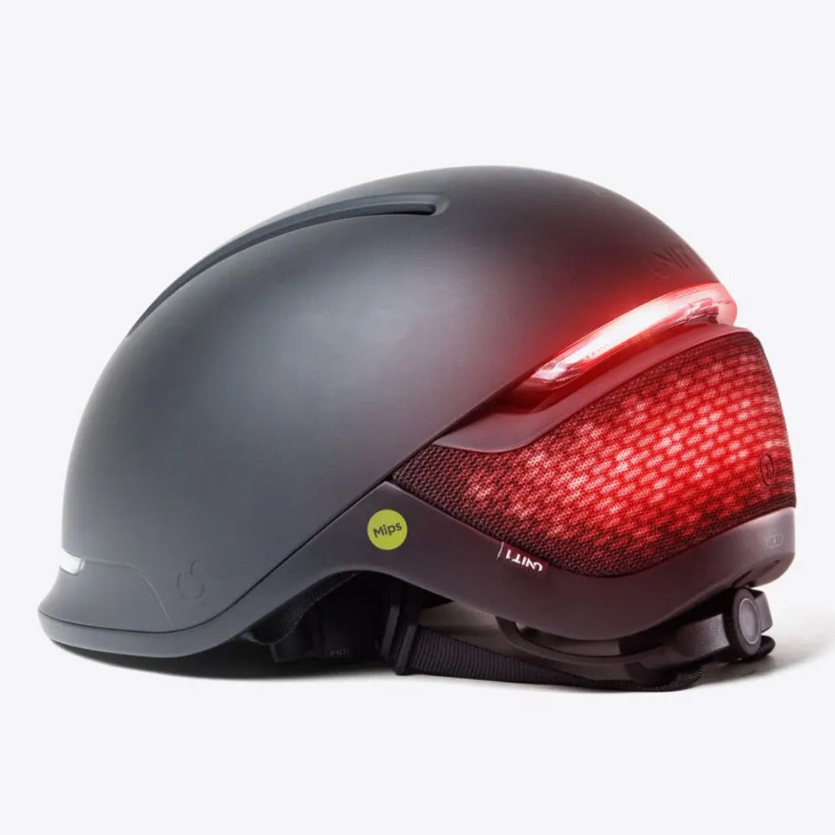 Unit 1 FARO Smart Helmet with Mips Impact Safety System & Wireless Navigation Remote for Directional Signaling - Large (Blackbird)