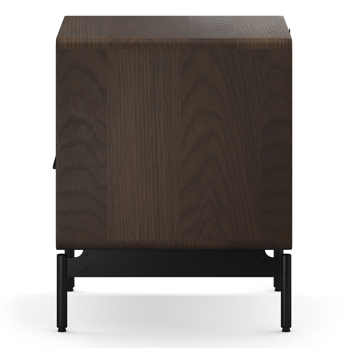 BDI LINQ 9181 22&rdquo; Nightstand with Top Slide and Integrated Power Station (Toasted Oak)