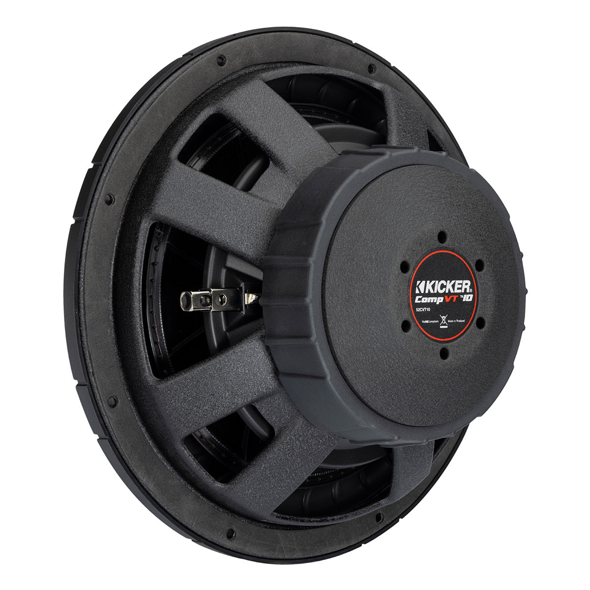 Kicker 52CVT102 10" CompVT Slim 2-Ohm Subwoofer