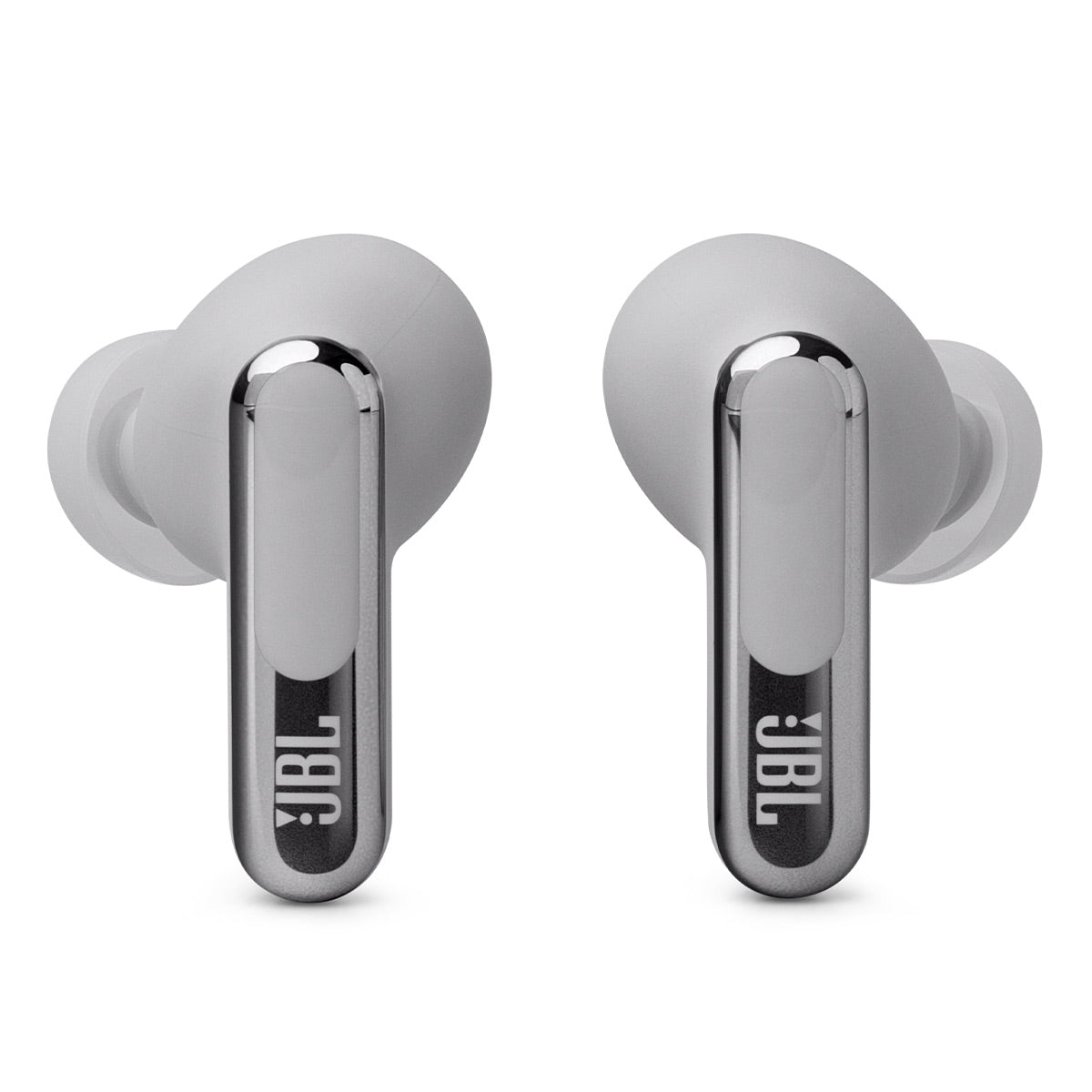 JBL Live Beam 3 True Wireless Noise Cancelling Earbud Bundle with gSport Case (Silver)