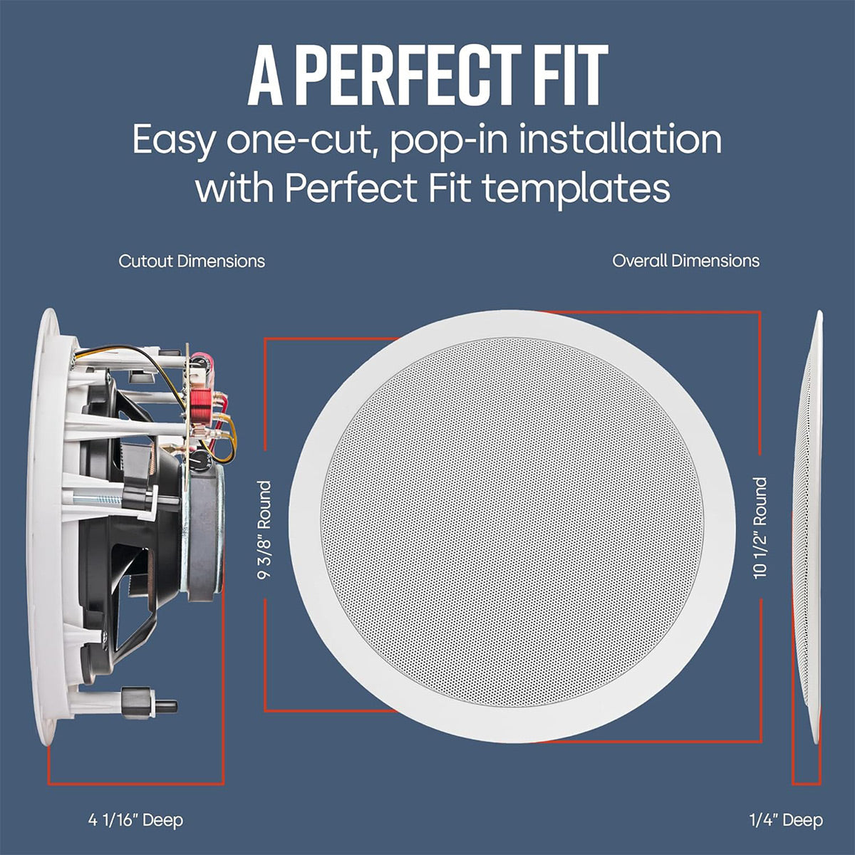 Polk Audio MC 80 8 Inch In Ceiling Speaker Cable Bundle