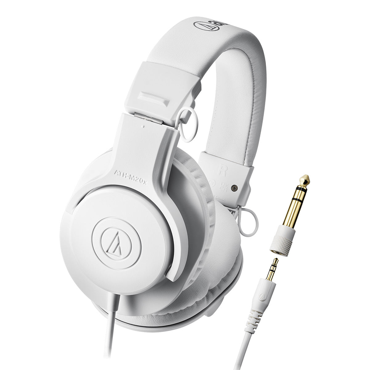 AudioTechnica ATHM20xWH Wired OverEar Headphones (White) World