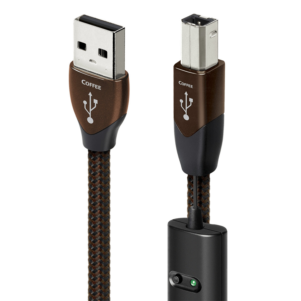 AudioQuest Coffee USB-A to USB-B Audio Cable (4.92 ft.)