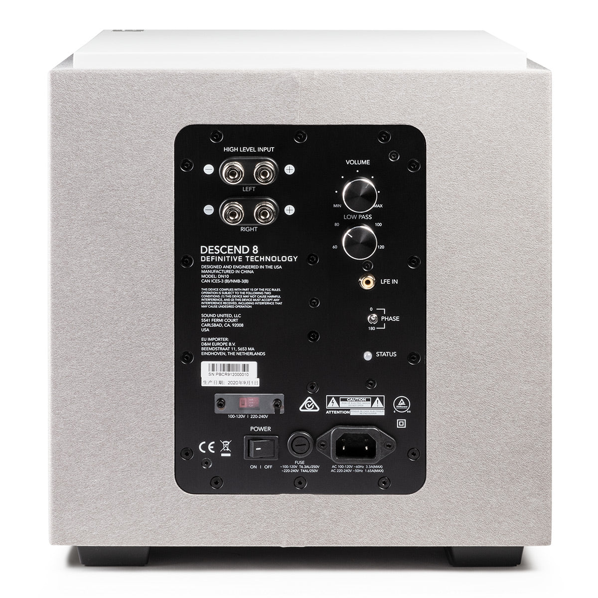 Definitive Technology Descend DN8 8" Subwoofer (White)