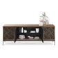 BDI Elements 8709 Weave Media Cabinet with Console Base (Natural Walnut)