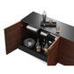 BDI Corridor 8109 4-Door Storage Credenza (Chocolate Stained Walnut)
