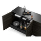 BDI Corridor 8109 4-Door Storage Credenza (Charcoal Stained Ash)