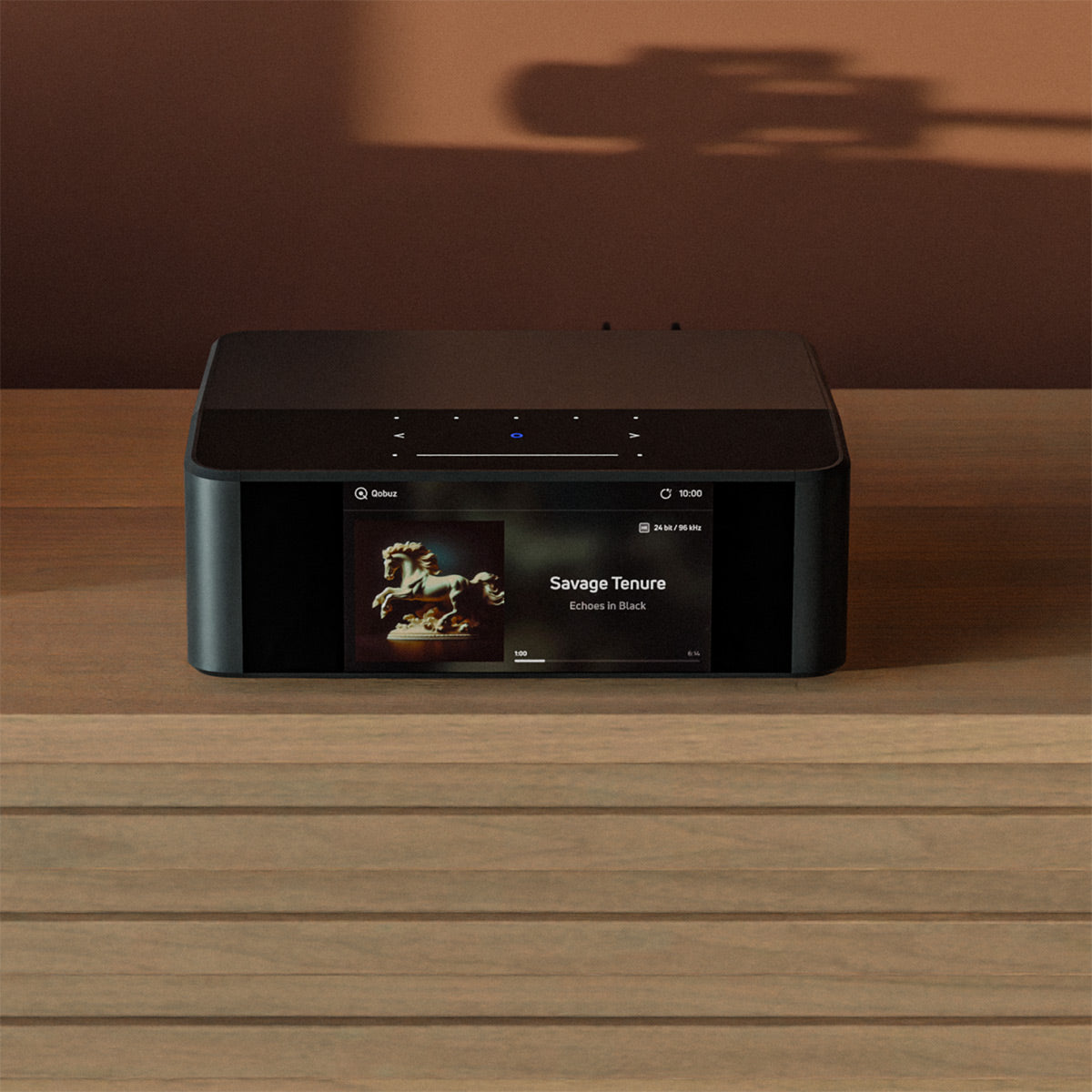 Bluesound Node Icon Wireless Music Streamer with RC1 Remote (Black)