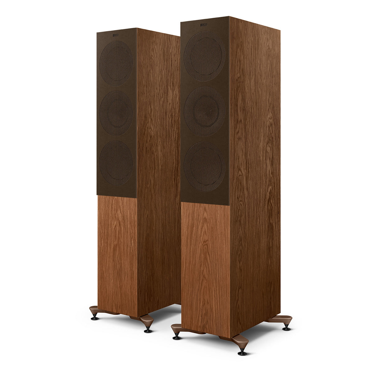 KEF R7 Meta Floorstanding Speaker - Pair (Walnut)