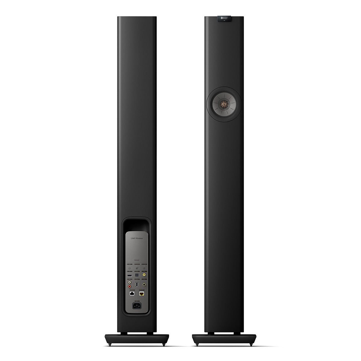 KEF LS60W Wireless Floorstanding Speakers - Pair (Carbon Black)